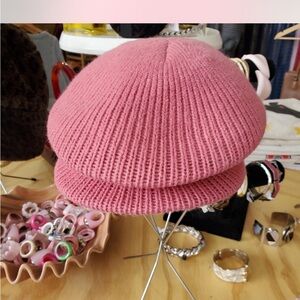 Pink Vintage Cabbie Hat